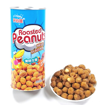 Food Manufacturer Wholesale Healthy Snack Fried And Salted Beef Flavored Peanuts